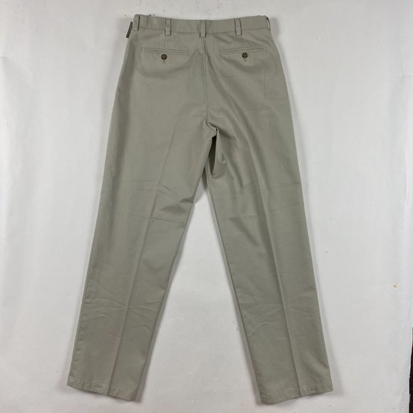 NWT LL Bean Wrinkle Free Khaki Chino Pants Mens 34 x 34 Comfort Waist Cotton - Picture 3 of 12